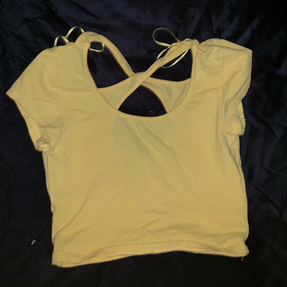 Yellow Crop Top